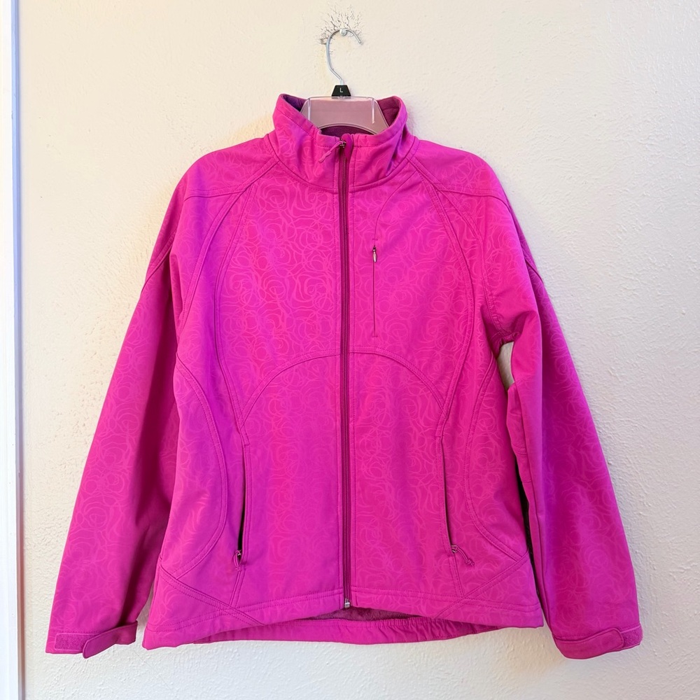 Double Diamond fuchsia fleece lined jacket